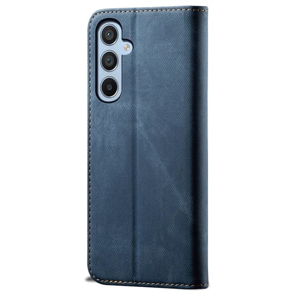 Jeans Samsung Galaxy S25 flip case - Sininen