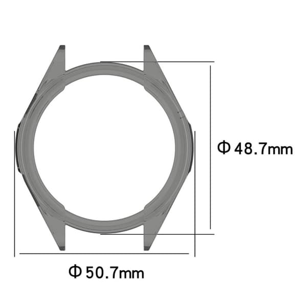 Huawei Watch GT Runner läpinäkyvä suojus - Musta