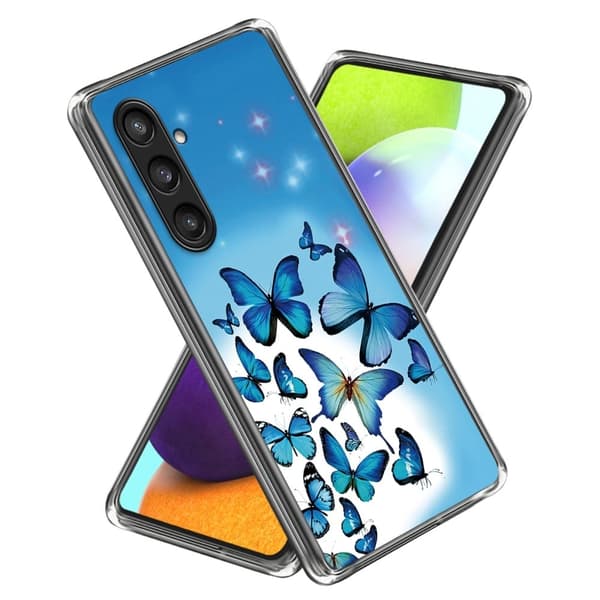 Deco Samsung Galaxy S24 deksel - Blå Sommerfugler