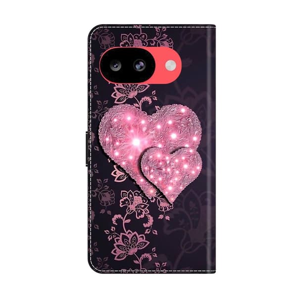 Wonderland Google Pixel 10a flip etui - Blonder Hjerter
