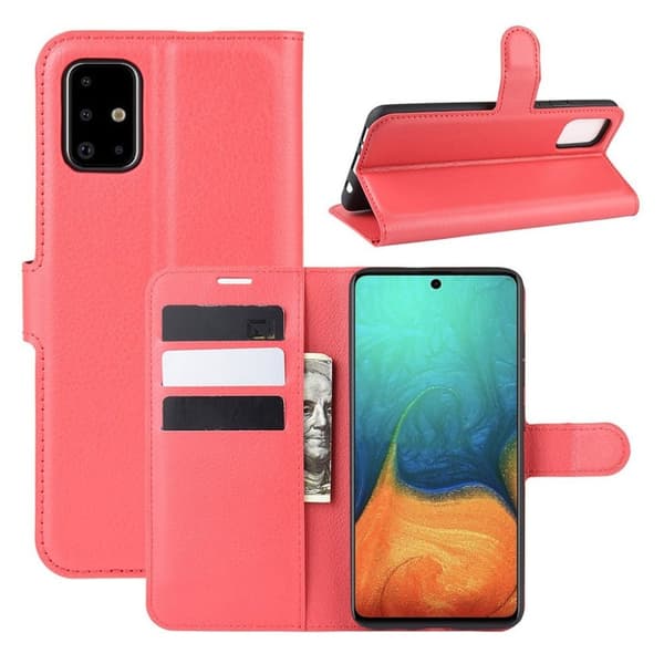 Classic Samsung Galaxy A71 etui – Rød