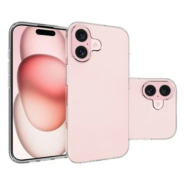 Tunt genomskinligt iPhone 17 skal