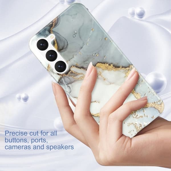 Marble Samsung Galaxy S23 Plus Etui - Grå
