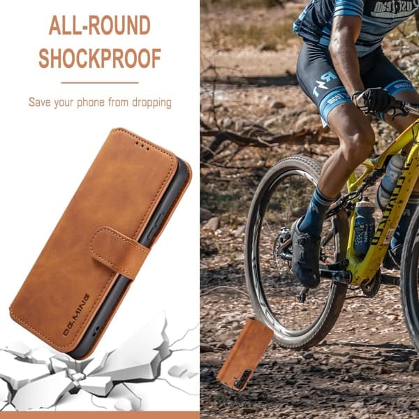 DG.Ming Samsung Galaxy S22 Retro Etui - Brun