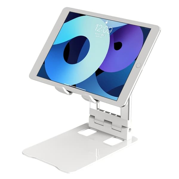 Universalholder til telefon og tablet i aluminiumslegering - Hvid