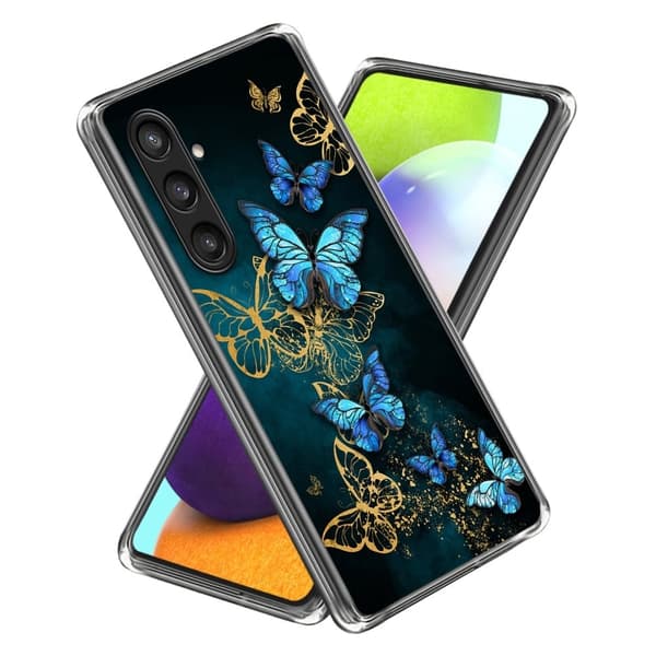 Deco Samsung Galaxy S24 deksel - Blå Sommerfuglklynge