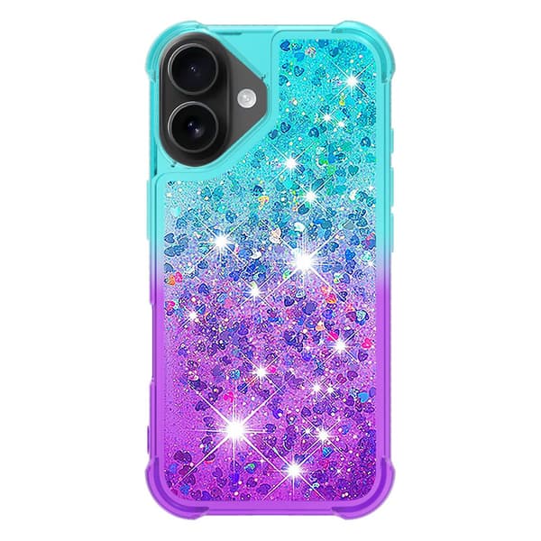 Princess iPhone 17 deksel - Himmelblå + Lilla