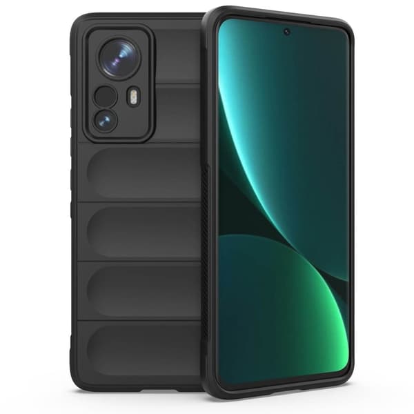 Blødt grebsformet cover til Xiaomi 12S Pro / Xiaomi 12 Pro - Sort