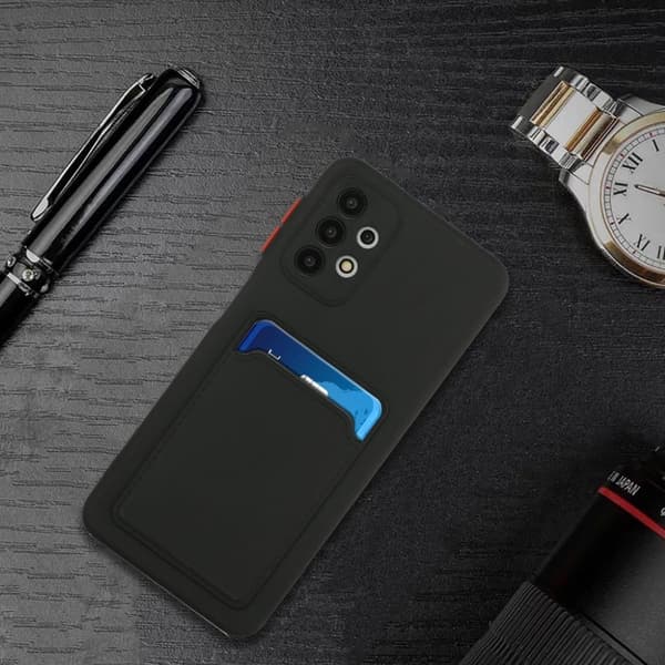 Card Holder Cover til Samsung Galaxy A32 5g - Sort