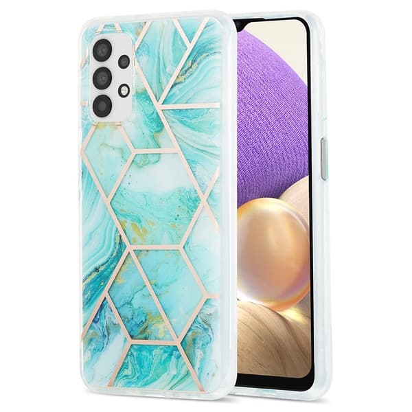 Marble design Samsung Galaxy A13 4G cover - Blå
