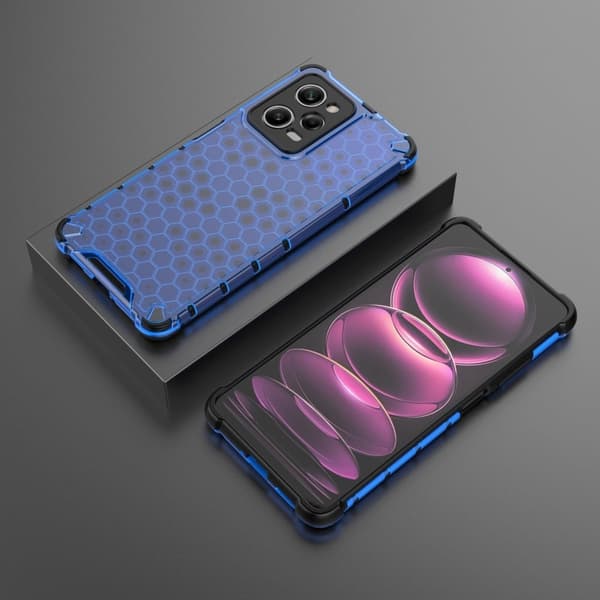 Bofink Honeycomb Xiaomi Redmi Note 12 Pro skal - Blå