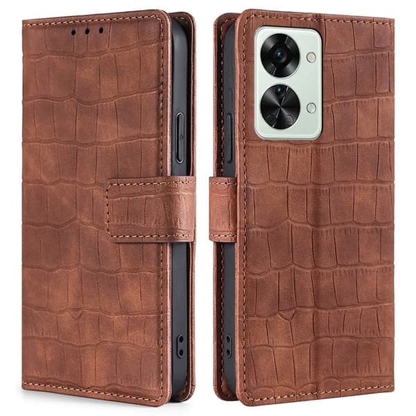 Croco OnePlus Nord 2T cover - Brun