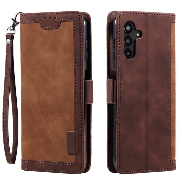 Surburbian Samsung Galaxy S26 Plus læder flip etui - Brun
