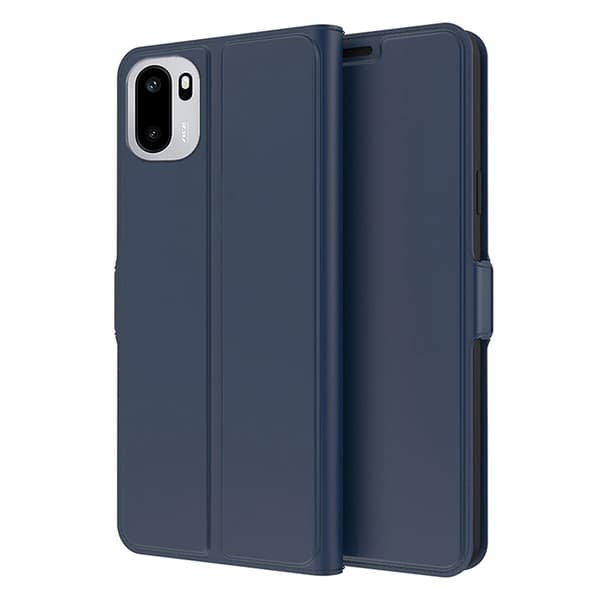 Glatt og tynt premium PU-skinnetui for OnePlus 15R - Blå