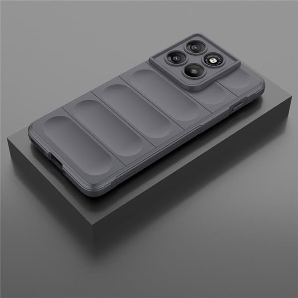 Blødt grebsformet Motorola Edge 70 cover - Mørkegrå