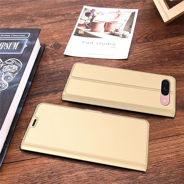 Glatt og tynt premium PU-skinnetui for Google Pixel 9 / Google Pixel 9 Pro - Gull