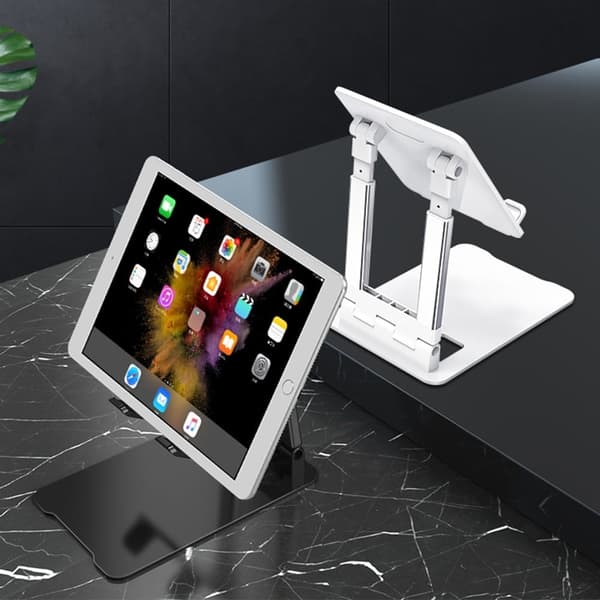 Universalholder til telefon og tablet i aluminiumslegering - Hvid