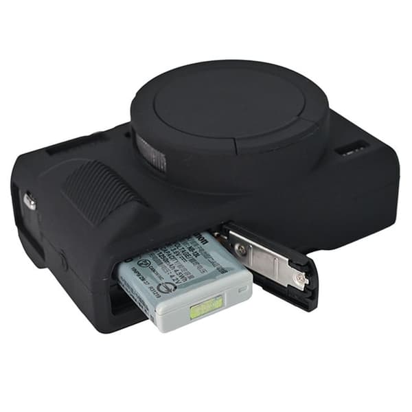 Canon G7 X Mark III Protective Case Dust-Proof Silicone Camera Cover - Black