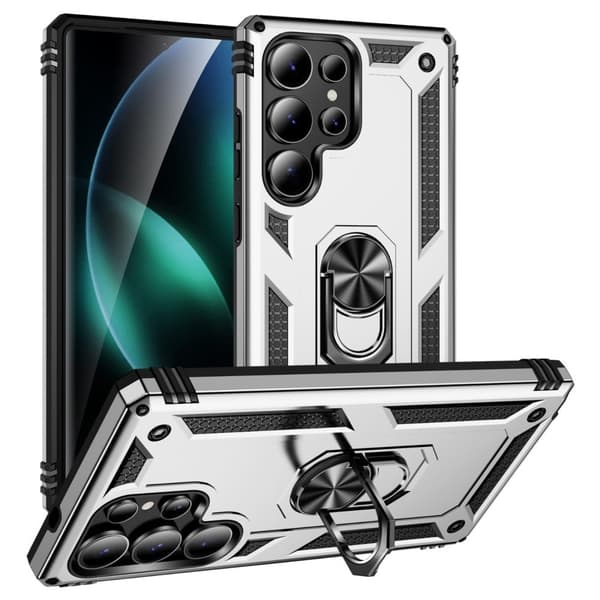 Bofink Combat Samsung Galaxy S25 Ultra deksel - Sølv