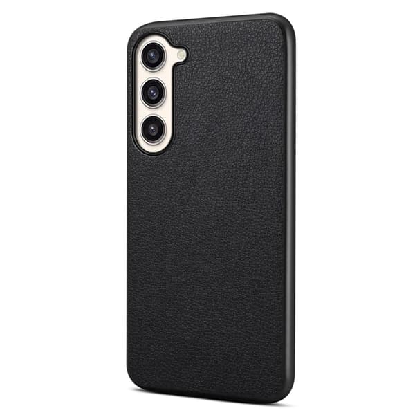 Mat og elegant tekstureret Samsung Galaxy S23 Plus cover - Sort