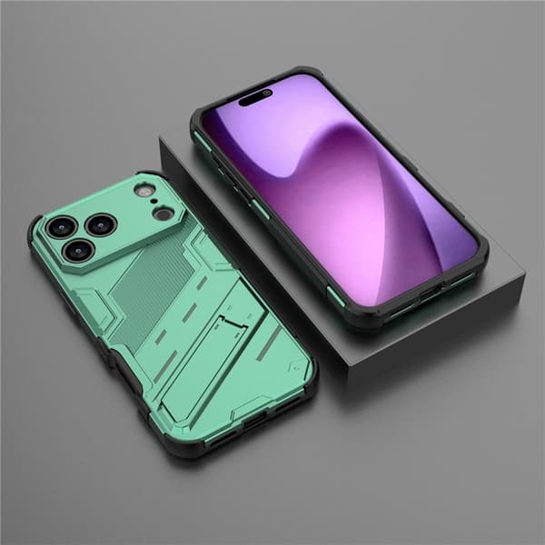 Stötsäkert iPhone 17 Pro skal med modernt utseende - Grön