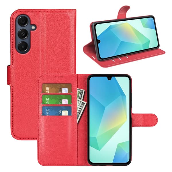 Classic Samsung Galaxy A17 flip etui - Rød