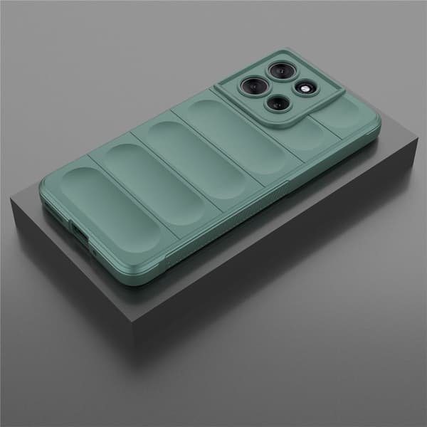 Mjukt greppformat Motorola Moto G86 skal - Grön