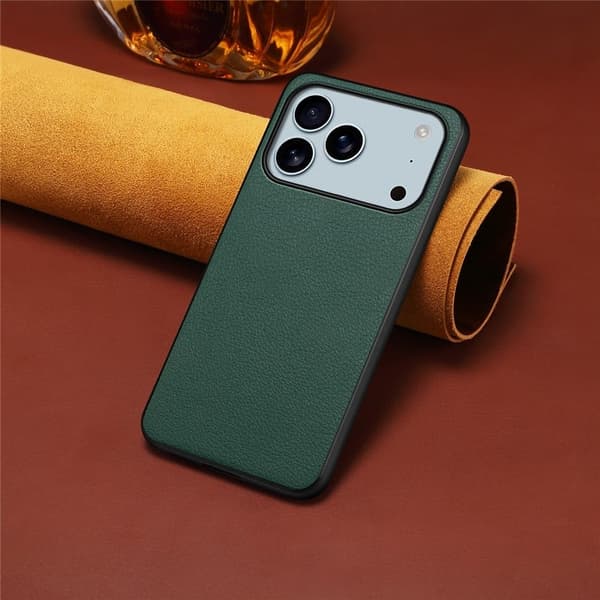 iPhone 17 Pro Max-fodral med matt och elegant textur - Grön