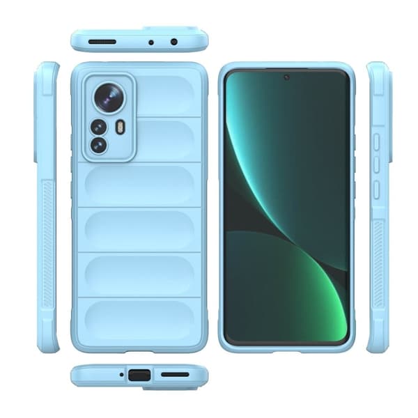 Mjukt greppformat Xiaomi 12S Pro / Xiaomi 12 Pro skal - Blå