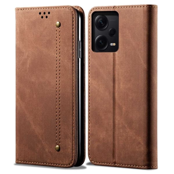 Jeans Xiaomi Redmi Note 12 Pro Plus Flippetui - Kaffe
