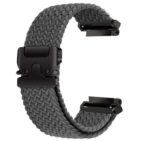 Huami Amazfit T-Rex 2 Nylon Watch Band Braided Replacement Strap - Harmaa