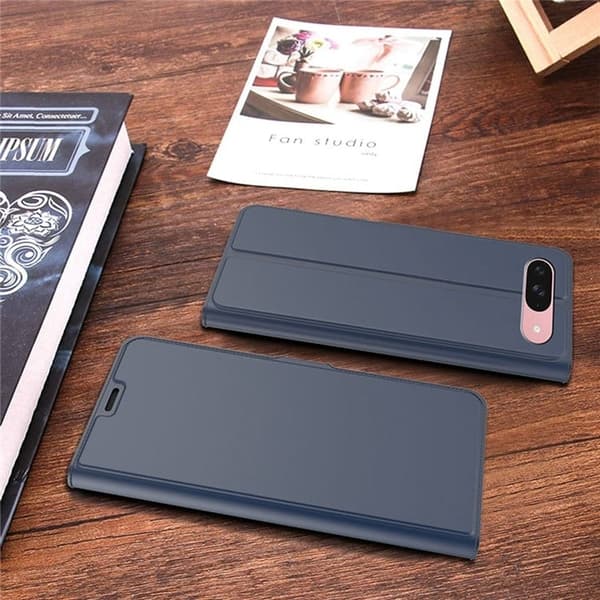 Glatt og tynt premium PU-skinnetui for Google Pixel 9 / Google Pixel 9 Pro - Blå