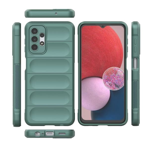 Blødt grebsformet cover til Samsung Galaxy A13 4G - Grøn