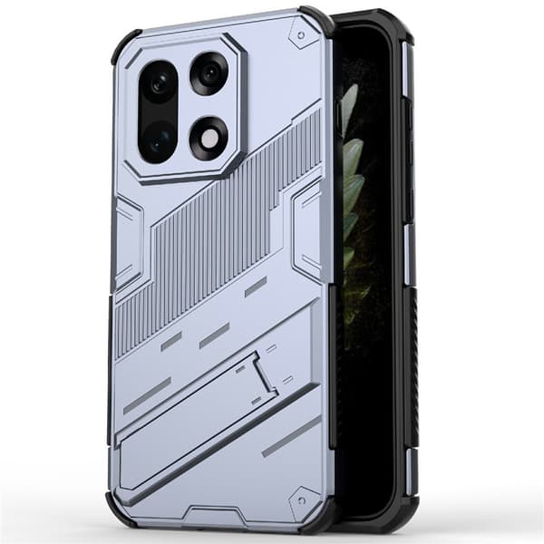 Støtsikkert hybriddeksel med et moderne preg for OnePlus 15 - Grå