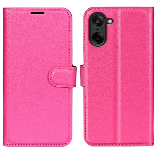 Classic OnePlus Nord CE5 flip etui - Rosarød