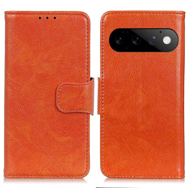 Neptune Læder Google Pixel 11 / Google Pixel 11 Pro Flip etui - Orange