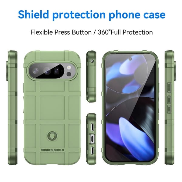 Rugged Shield Google Pixel 10 Pro / Google Pixel 10 skal - Grön