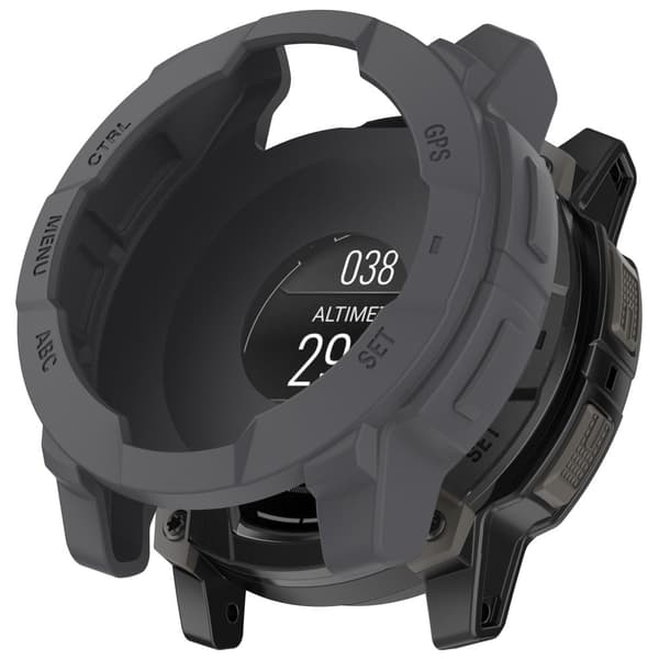 Garmin Instinct E 45 mm urkasse Silikone stødsikker ramme - Grå