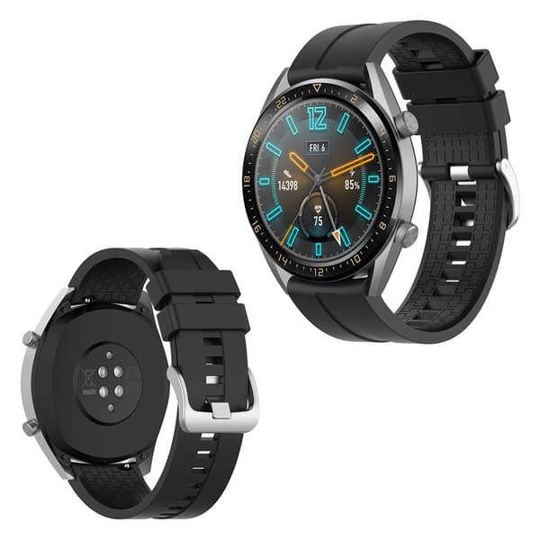 Huawei Watch GT holdbar silikone Urrem - Sort