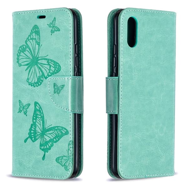 Butterfly Xiaomi Redmi 9A Flippetui - Grønn