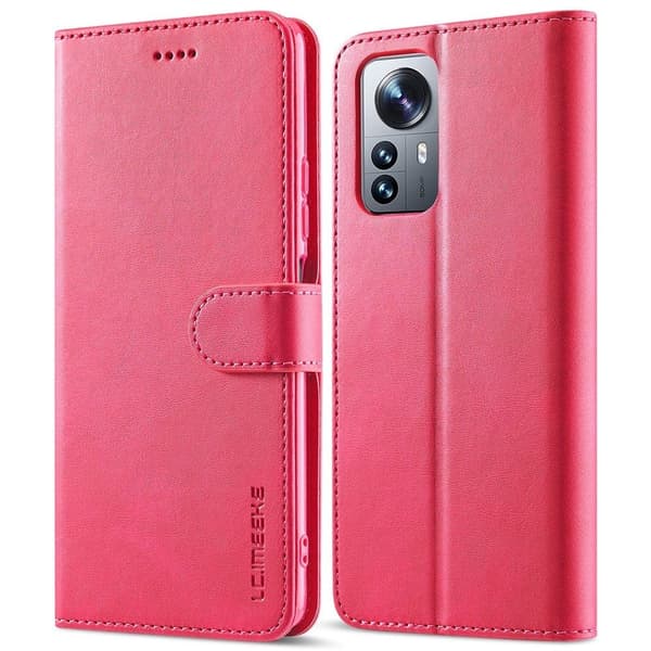 LC.IMEEKE Xiaomi 12X / Xiaomi 12 flip case - Punainen