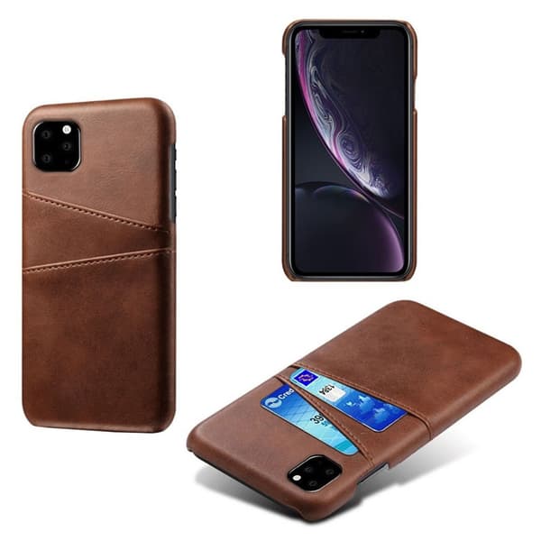 Dual Card iPhone 11 Pro deksel - Brun