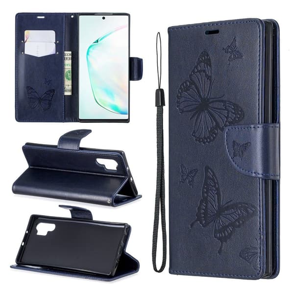 Butterfly Samsung Galaxy Note 10 Pro koetlot - Sininen