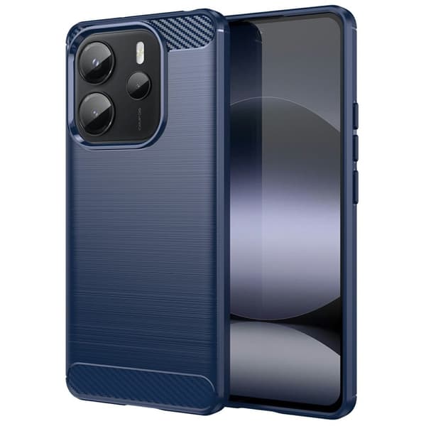Carbon Flex Xiaomi Redmi Note 14 5G deksel - Blå