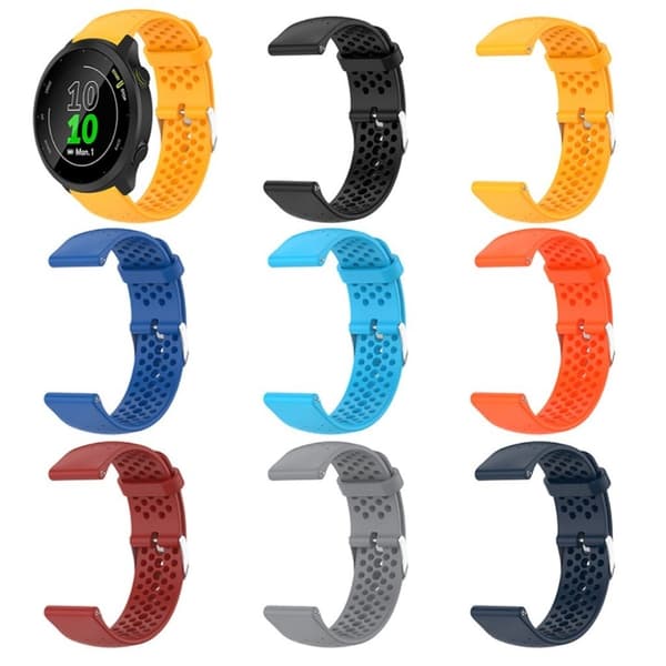 Garmin Forerunner 158/55 åndbar silikone-urrem - Himmelblå