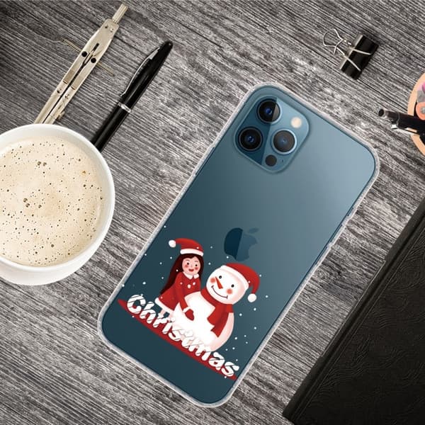 Juleveske til iPhone 14 Pro - Jente Og Snømann
