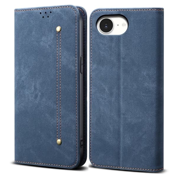 Jeans iPhone 16e flip case - Sininen