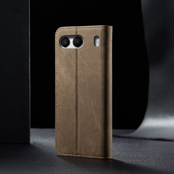 Jeans OnePlus Nord 4 flip etui - Khaki