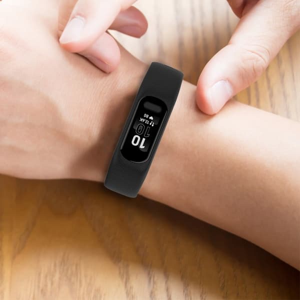 Garmin Vivosmart 5 urrem i struktureret silikone - Sort