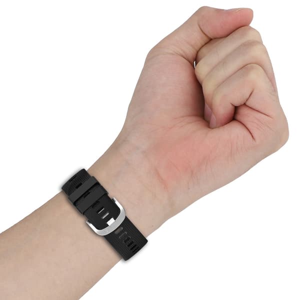 20mm silikonihihna Garmin-kelloon - Tummanharmaa